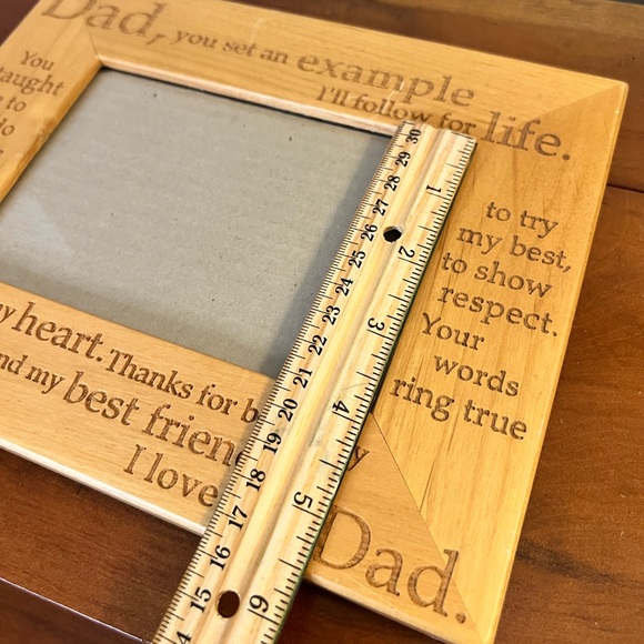 Wooden “Dad” frame 4x6 - Picture 4 of 5